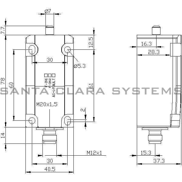 Siemens 3SF1114-1LA00-1BA1 Position Switch | 3SF1114-1LA00-1BA1 Product Image