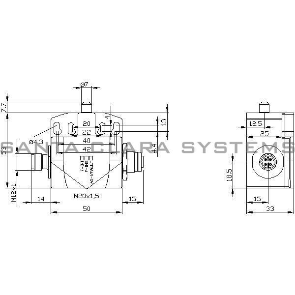 Siemens 3SF1244-1LC05-1BA2 Position Switch | 3SF1244-1LC05-1BA2 Product Image