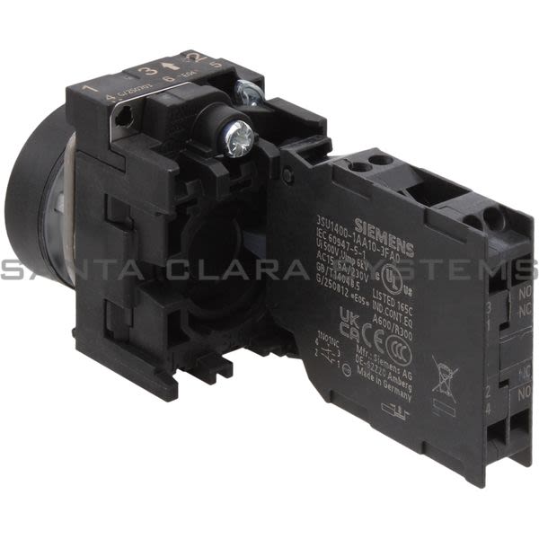 Siemens 3SU1100-0AB40-3FA0 Pushbutton | 3SU1100-0AB40-3FA0 Product Image