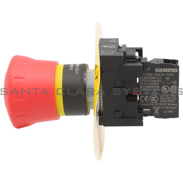 Siemens 3SU1100-1HB20-1CH0 Pushbutton | 3SU1100-1HB20-1CH0 Product Image