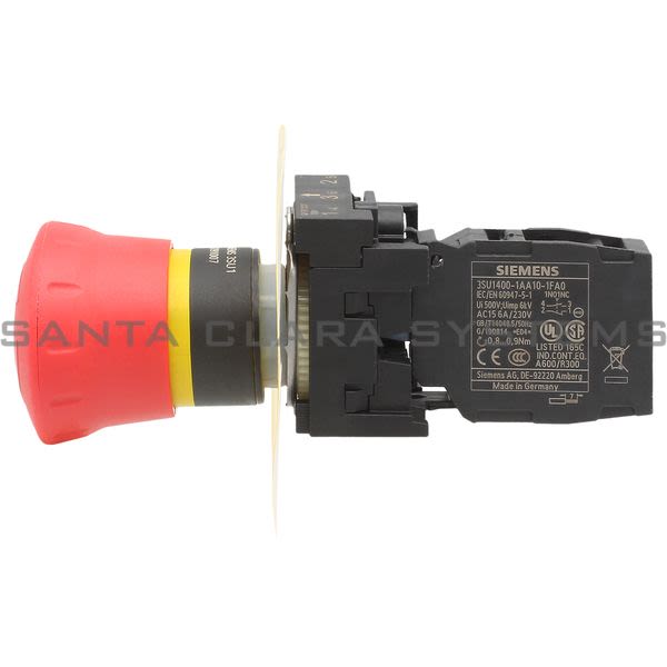 Siemens 3SU1100-1HB20-1FH0 Push Button | 3SU1100-1HB20-1FH0 Product Image