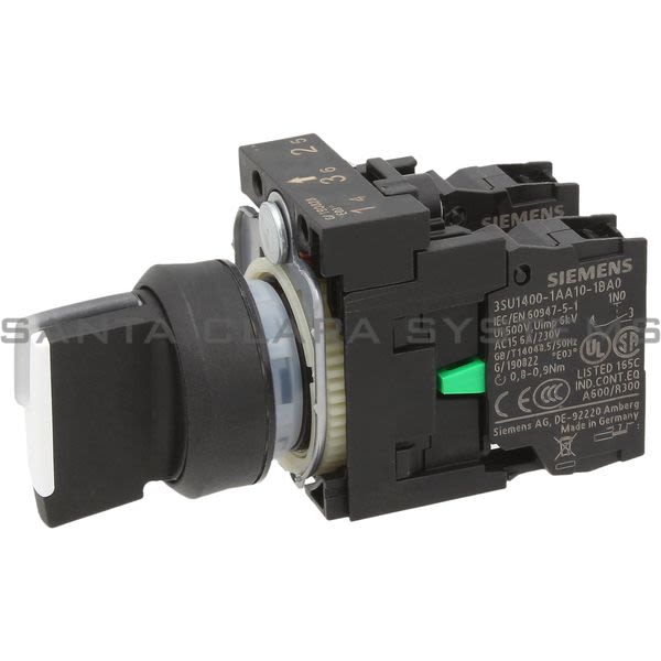 Siemens 3SU1100-2BL60-1NA0 SelectorSwitch | 3SU1100-2BL60-1NA0 Product Image