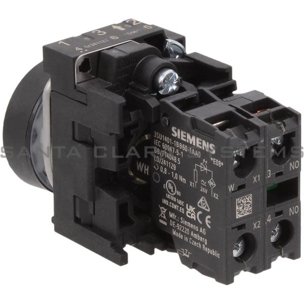 Siemens 3SU1102-0AB60-1BA0 Pushbutton | 3SU1102-0AB60-1BA0 Product Image