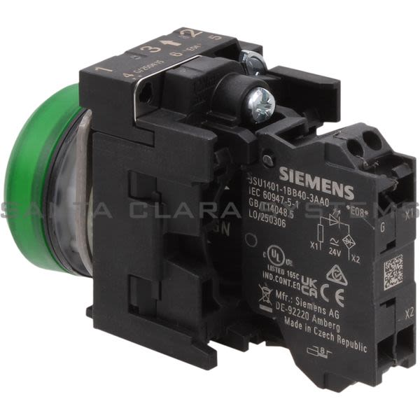 Siemens 3SU1102-6AA40-3AA0 Indicator Light | 3SU1102-6AA40-3AA0 Product Image