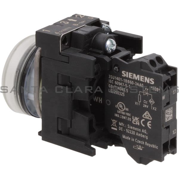 Siemens 3SU1102-6AA70-3AA0 Indicator Light | 3SU1102-6AA70-3AA0 Product Image
