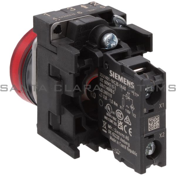 Siemens 3SU1103-6AA20-1AA0 Indicator Light | 3SU1103-6AA20-1AA0 Product Image