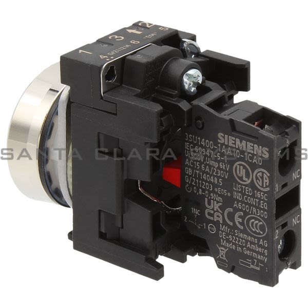 Siemens 3SU1150-0AB10-1CA0 Pushbutton Product Image