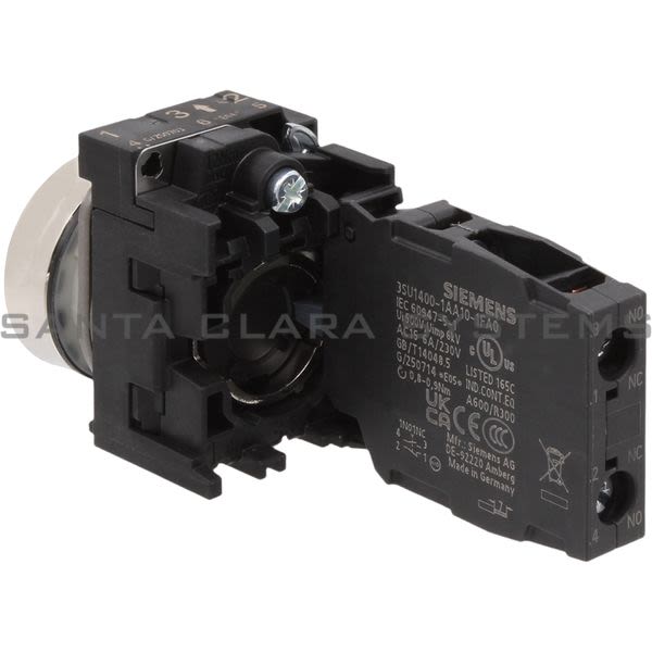 Siemens 3SU1150-0AB20-1FA0 Pushbutton Product Image