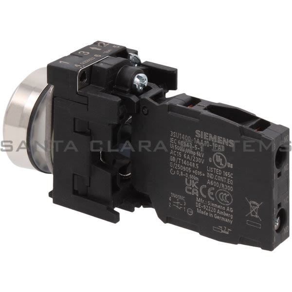 Siemens 3SU1150-0AB40-1FA0 Pushbutton Product Image