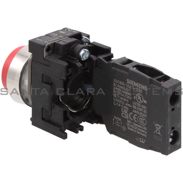 Siemens 3SU1150-0BB20-1FA0 Pushbutton Product Image
