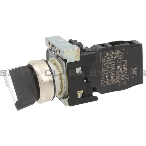 Siemens 3SU1150-2BF60-1FA0 Selector Switch | 3SU1150-2BF60-1FA0 Product Image