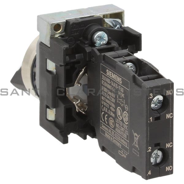 Siemens 3SU1150-2BF60-1FA0 Selector Switch | 3SU1150-2BF60-1FA0 Product Image