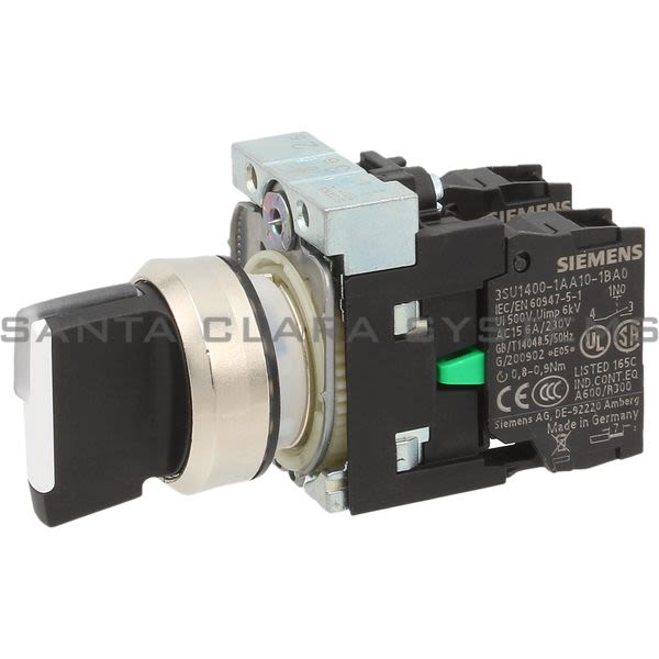 Siemens 3SU1150-2BM60-1NA0 Selector Switch | 3SU1150-2BM60-1NA0 Product Image