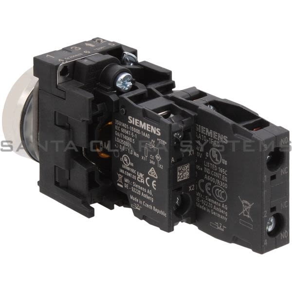 Siemens 3SU1152-0AB00-1FA0 Illuminated Pushbutton Product Image
