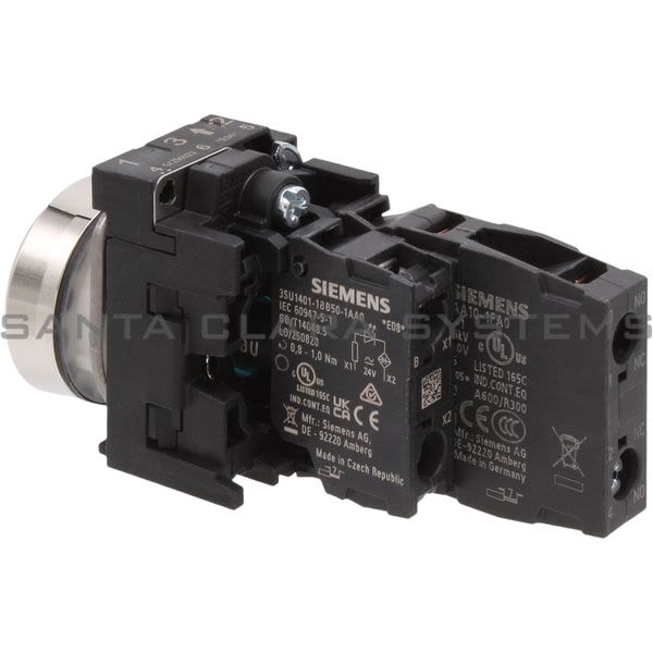 Siemens 3SU1152-0AB50-1FA0 Illuminated Pushbutton Product Image