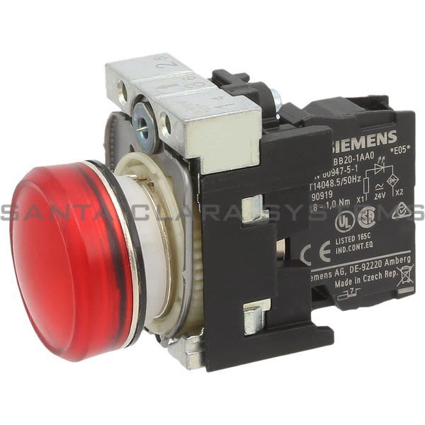 Siemens 3SU1152-6AA20-1AA0 Indicator Light | 3SU1152-6AA20-1AA0 Product Image
