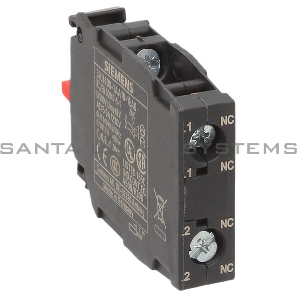 Siemens 3SU1400-1AA10-1EA0 Contact Block | 3SU1400-1AA10-1EA0 Product Image