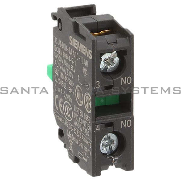 Siemens 3SU1400-1AA10-1LA0 Contact Block | 3SU1400-1AA10-1LA0 Product Image