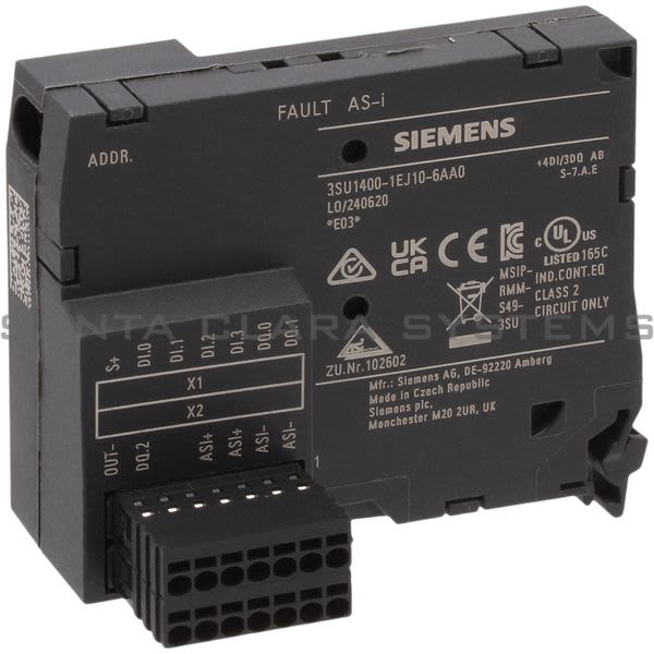 Siemens 3SU1400-1EJ10-6AA0 AS-Interface Module | 3SU1400-1EJ10-6AA0 Product Image