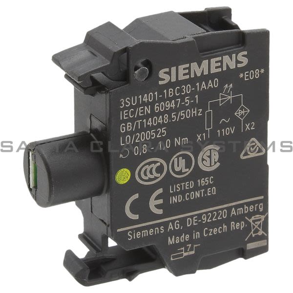 Siemens 3SU1401-1BC30-1AA0 LED Module | 3SU1401-1BC30-1AA0 Product Image