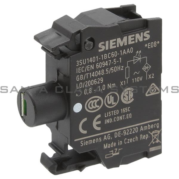 Siemens 3SU1401-1BC60-1AA0 LED Module | 3SU1401-1BC60-1AA0 Product Image