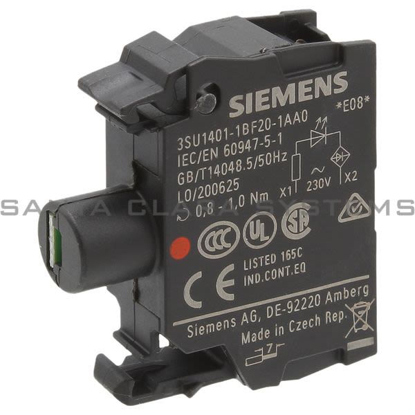Siemens 3SU1401-1BF20-1AA0 LED Module | 3SU1401-1BF20-1AA0 Product Image