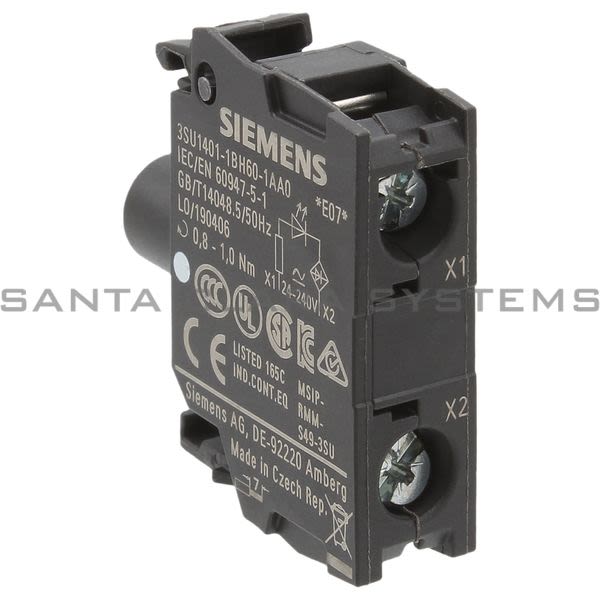 Siemens 3SU1401-1BH60-1AA0 Lamp Holder | 3SU1401-1BH60-1AA0 Product Image
