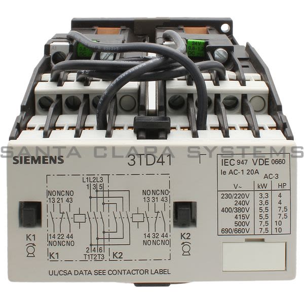 Siemens 3TD4102-2BB4 Contactor Reversing Product Image