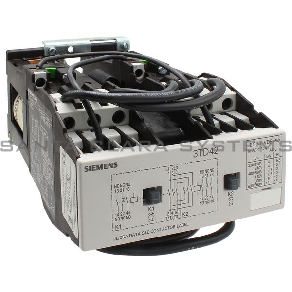 Siemens 3TD4202-2BA4 Reversing Starter Product Image