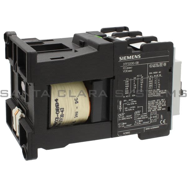 Siemens 3TF3100-0BB4 Contactor | 3TF3100-0BB4 Product Image