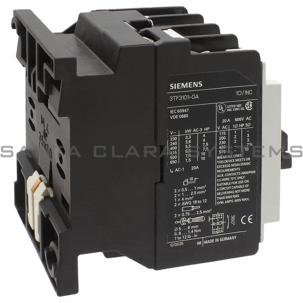 Siemens 3TF3101-0AN2 Non-Reversing Contactor Product Image