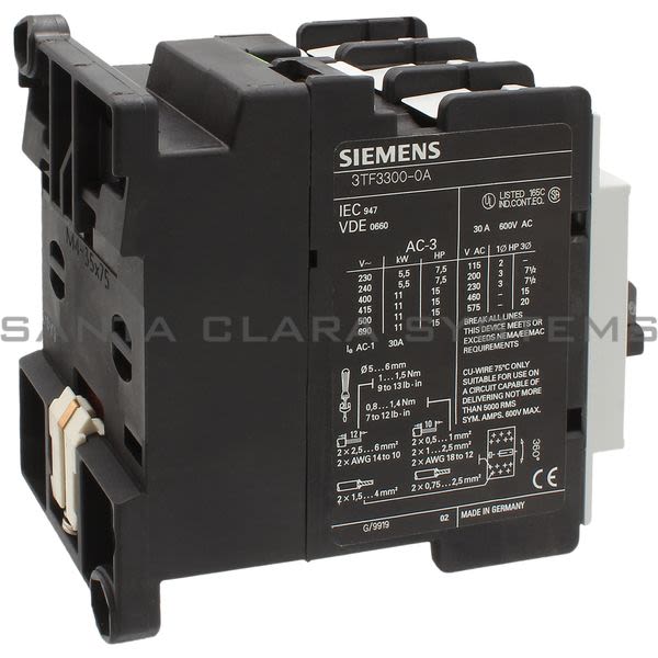 Siemens 3TF3300-0AG2 Contactor Product Image