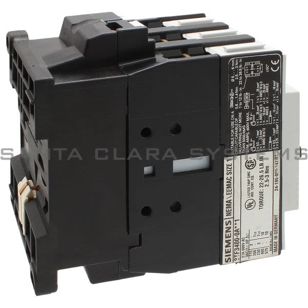 Siemens 3TF3400-0AC21 Non-Reversing Contactor Product Image