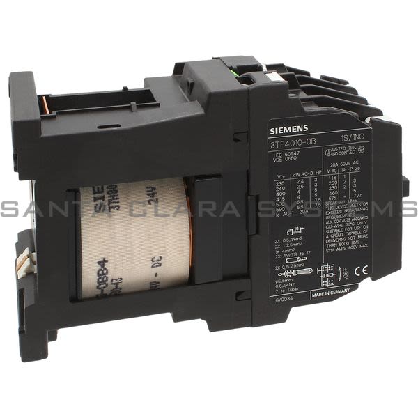 Siemens 3TF4010-0BB4 Contactor Product Image