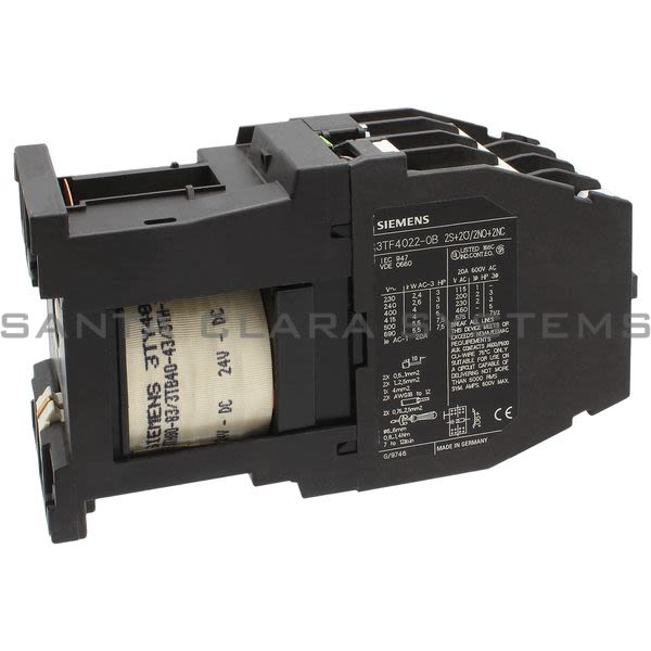 Siemens 3TF4022-0BB4 Contactor | 3TF4022-0BB4 Product Image