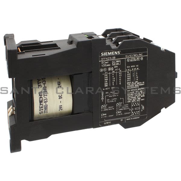 Siemens 3TF4211-0BB4 Contactor Product Image