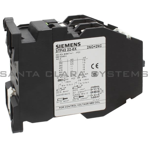Siemens 3TF4322-0XU0 Contactor | 3TF4322-0XU0 Product Image