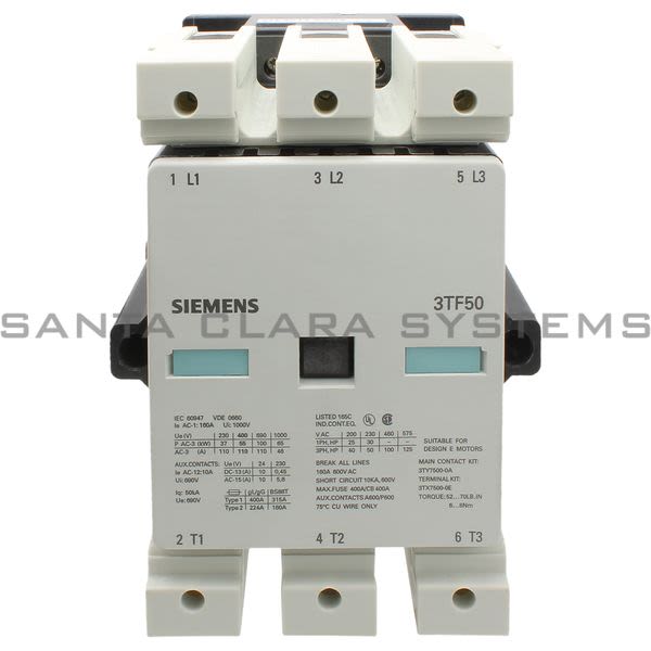Siemens 3TF5011-0AK6 Contactor | 3TF5011-0AK6 Product Image