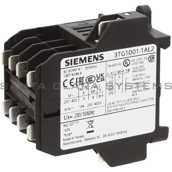 Siemens 3TG1001-1AL2 Power Relay | 3TG1001-1AL2 Product Image