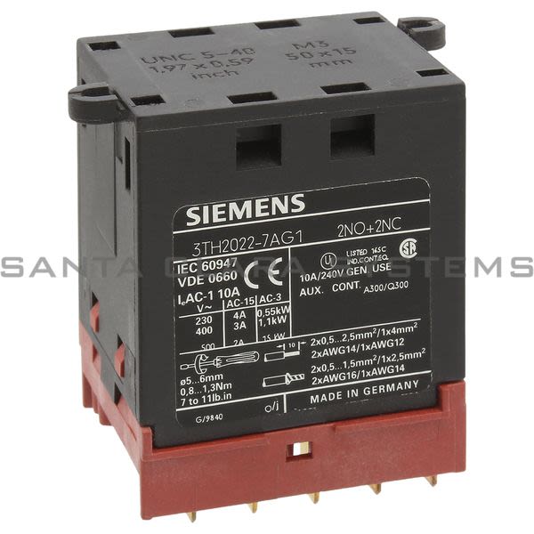 Siemens 3TH2022-7AG1 Control Relay | 3TH2022-7AG1 Product Image