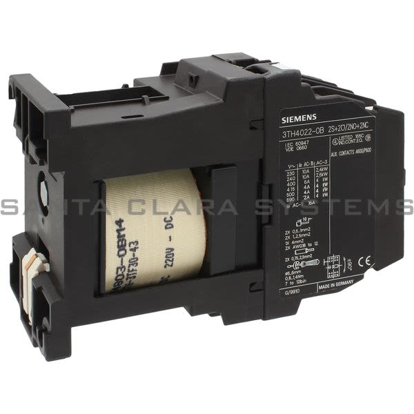 Siemens 3TH4022-0BM4 Contactor | 3TH4022-0BM4 Product Image