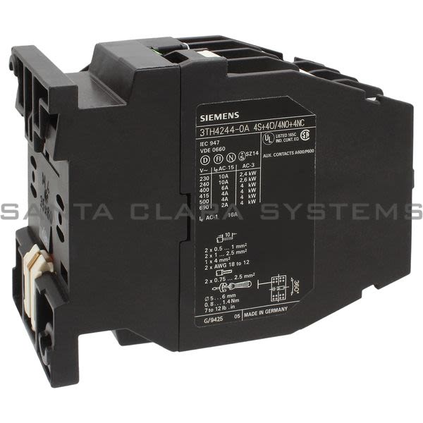 Siemens 3TH4244-0AG2 Contactor Relay Product Image