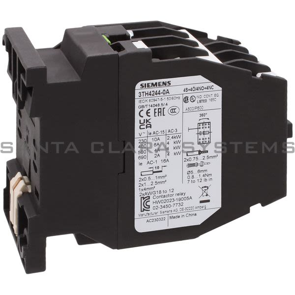 Siemens 3TH4244-0AJ2 Control Relay Product Image