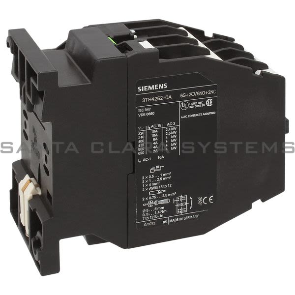 Siemens 3TH4262-0AC2 Control Relay Product Image