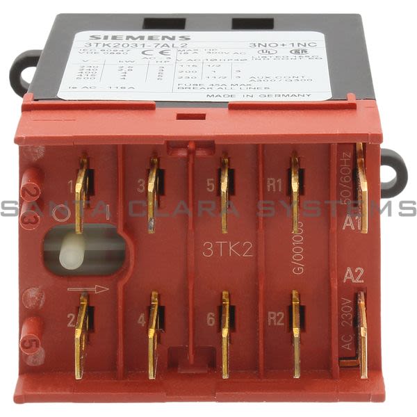Siemens 3TK2031-7AL2 Contactor | 3TK2031-7AL2 Product Image