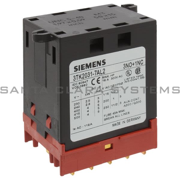 Siemens 3TK2031-7AL2 Contactor | 3TK2031-7AL2 Product Image