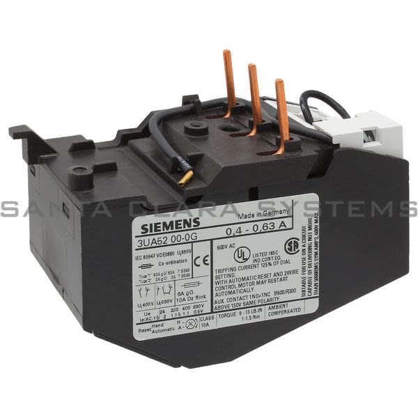 Siemens 3UA5200-0G Overload Relay | 3UA5200-0G Product Image