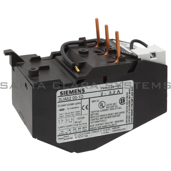 Siemens 3UA5200-1D Overload Relay | 3UA5200-1D Product Image