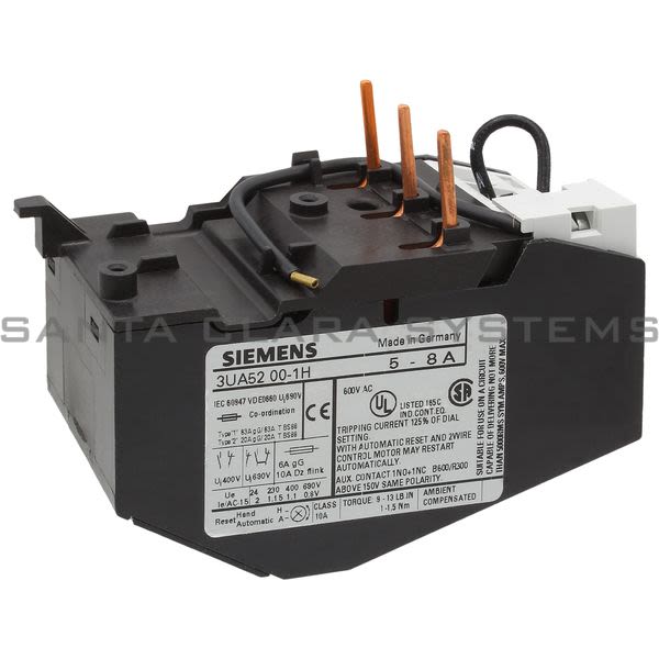 Siemens 3UA5200-1H Overload Relay | 3UA5200-1H Product Image