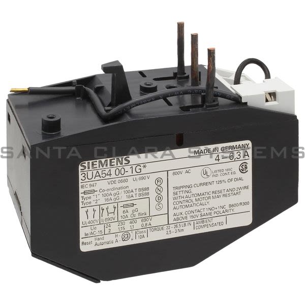Siemens 3UA5400-1G Overload Relay | 3UA5400-1G Product Image